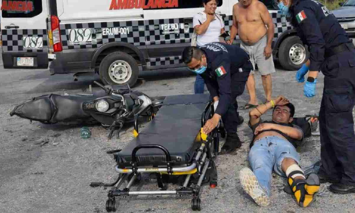 Accidente deja dos heridos.