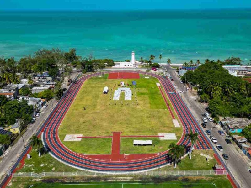 Así luce en Chetumal la primera pista de atletismo con certificación internacional de la Península