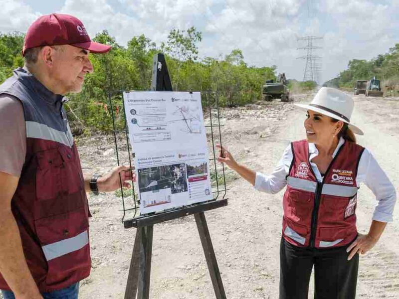 Así será el Libramiento Vial de Carga Cancún Sur: Mara Lezama supervisa inicio de obras