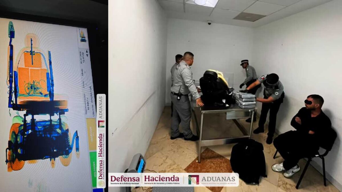 El pasajero se hizo pasar como discapacitado para poder pasar la droga.