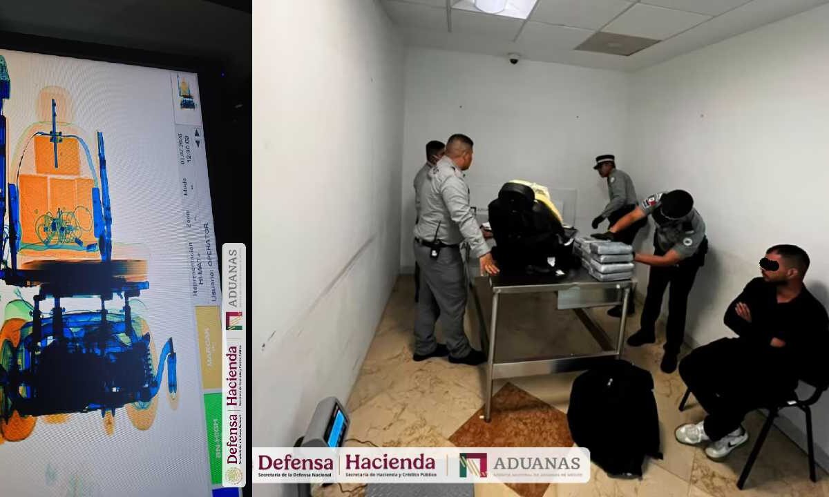 El pasajero se hizo pasar como discapacitado para poder pasar la droga.