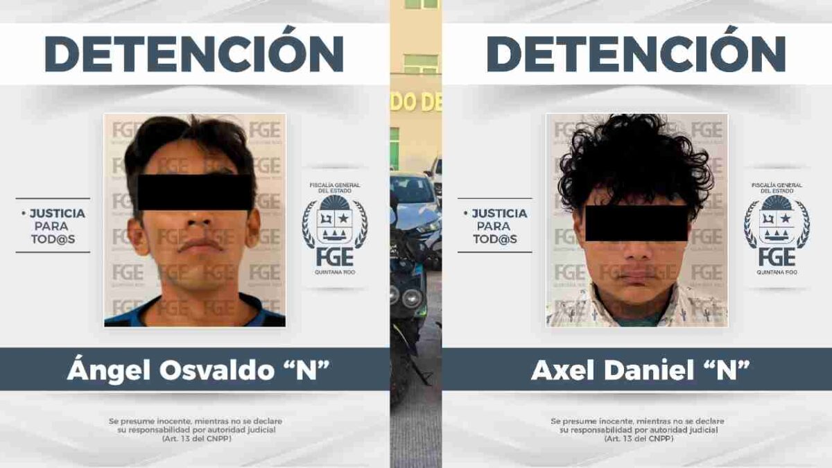 Caen dos por robo de motocicletas.