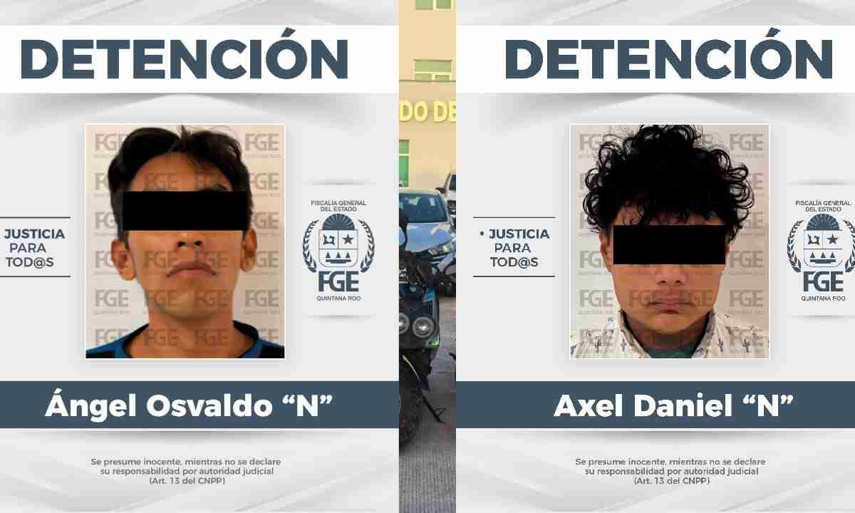 Caen dos por robo de motocicletas.