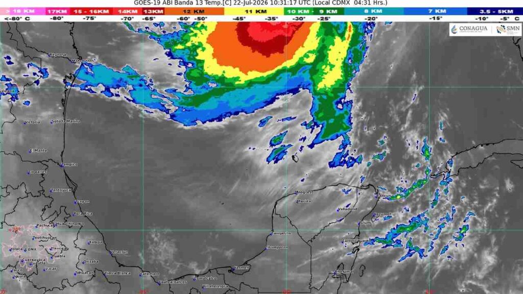 Clima Quintana Roo: miércoles 22 de julio se pronostica día caluroso con algunos nublados