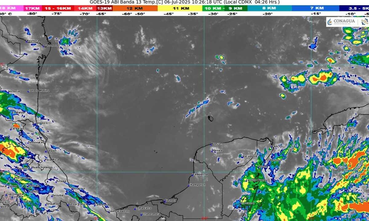 Clima caluroso con algunas lluvias.