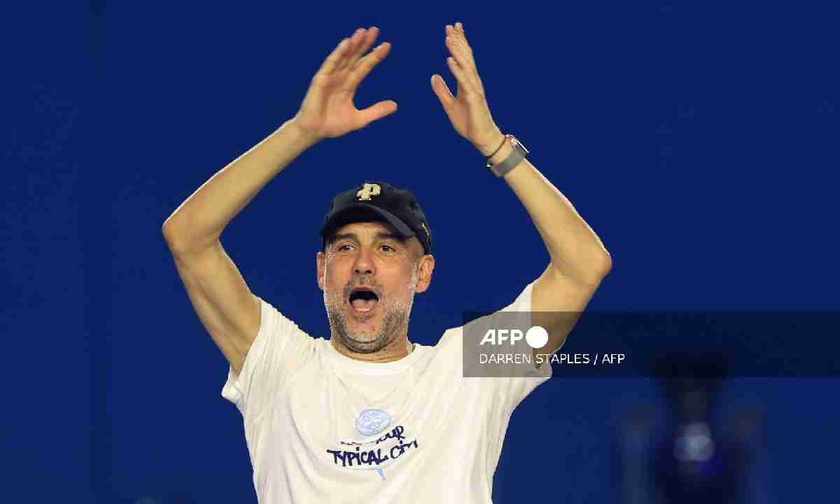 Pep Guardiola sigue su carrera.