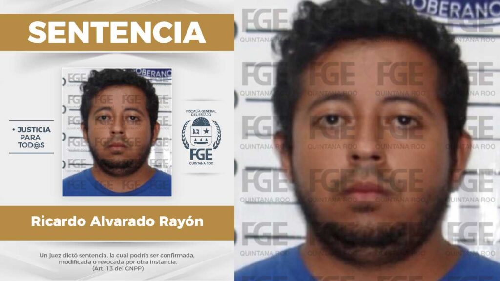 Dan 41 años de cárcel a un sujeto que asesinó a una mujer con arma de fuego en Playa del Carmen