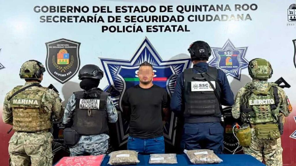 Cae sujeto por delitos contra la salud.