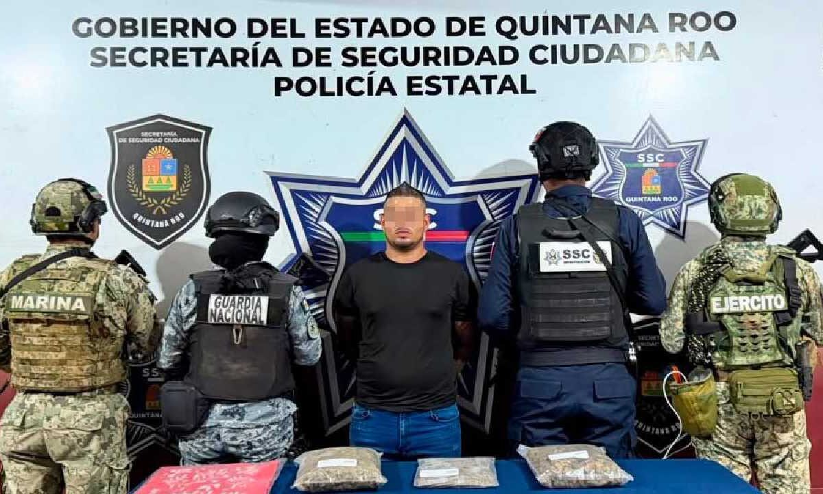 Cae sujeto por delitos contra la salud.