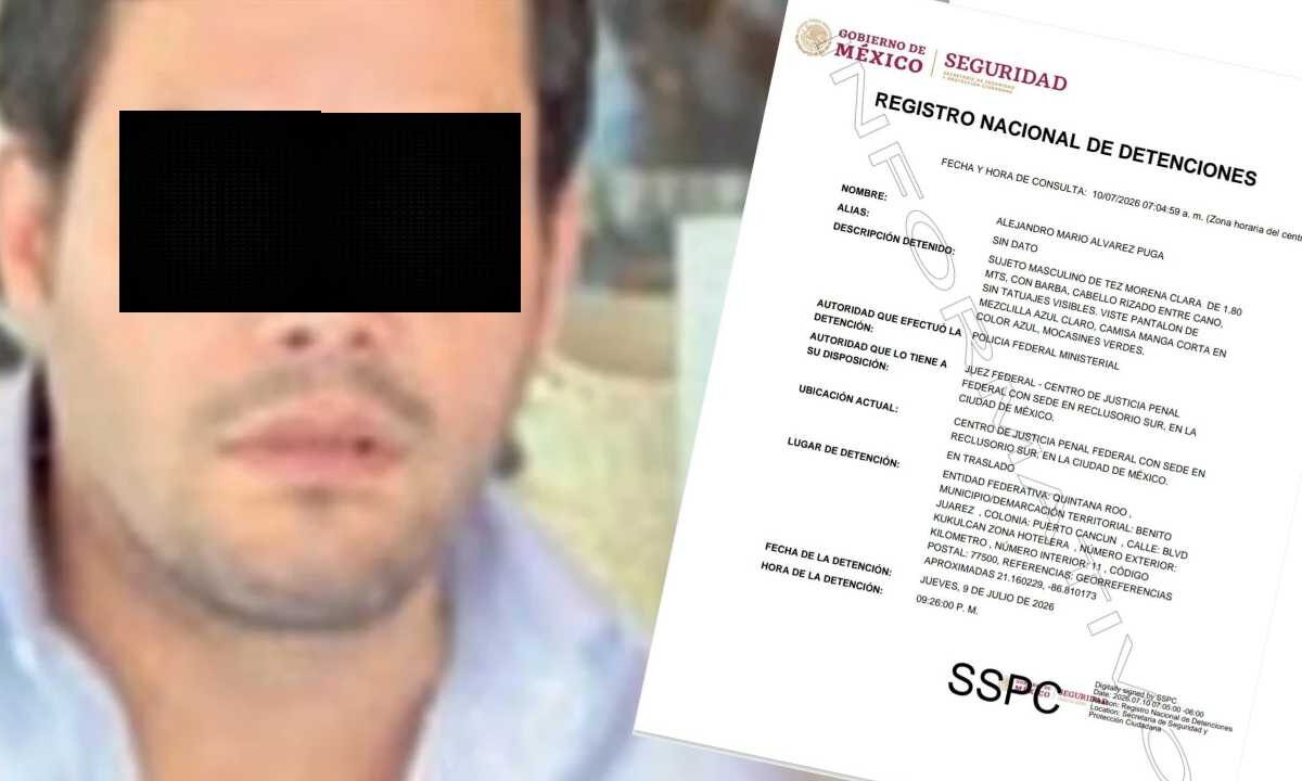 Cae en Cancún Alejandro Mario A.P.