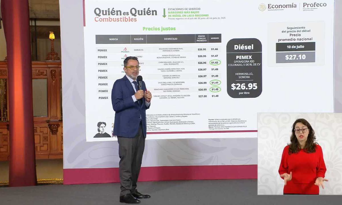 Gasolinera de Cancún se "vuela la barda" con el precio del diésel.