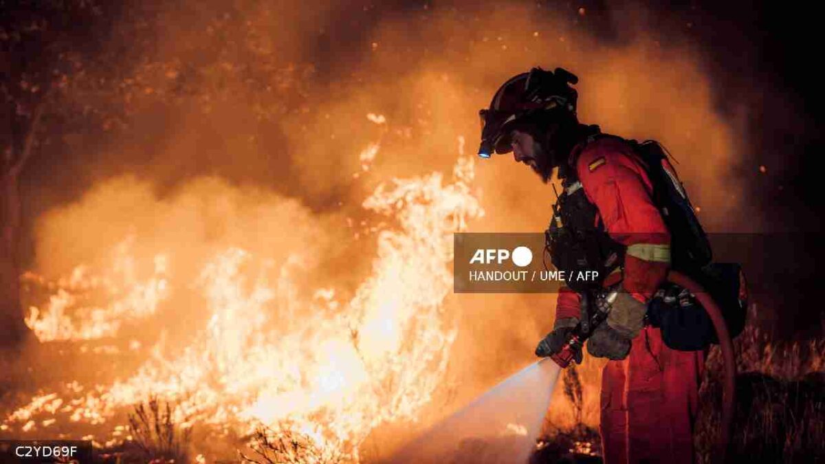 Incendios forestales cercan a Madrid.