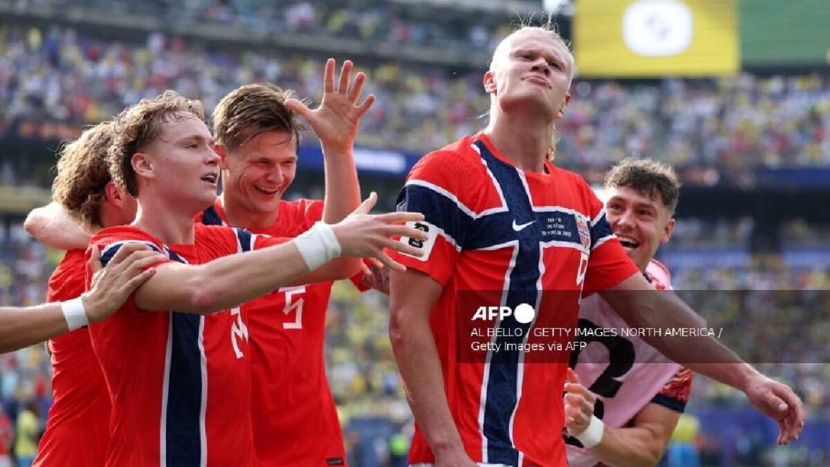 El delantero noruego Erling Haaland, está listo para enfrentar a Inglaterra.