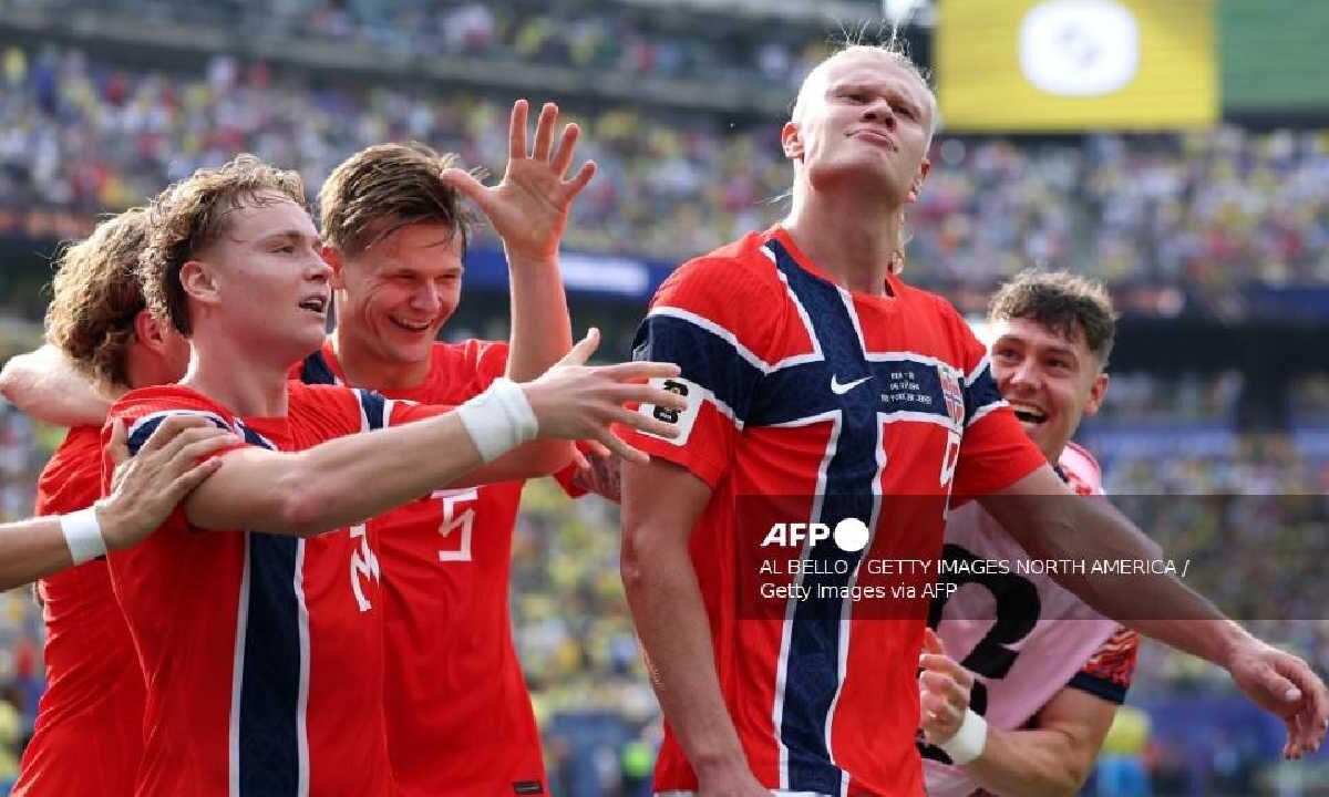 El delantero noruego Erling Haaland, está listo para enfrentar a Inglaterra.