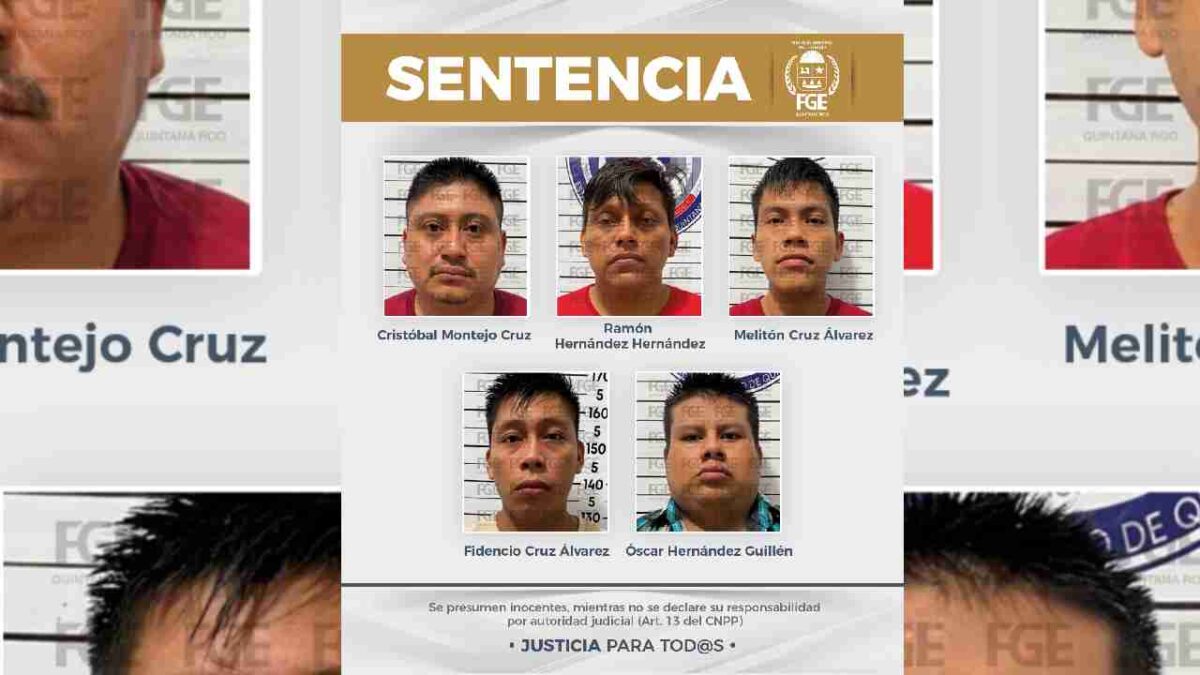 Sentencian a cinco por homicidio.