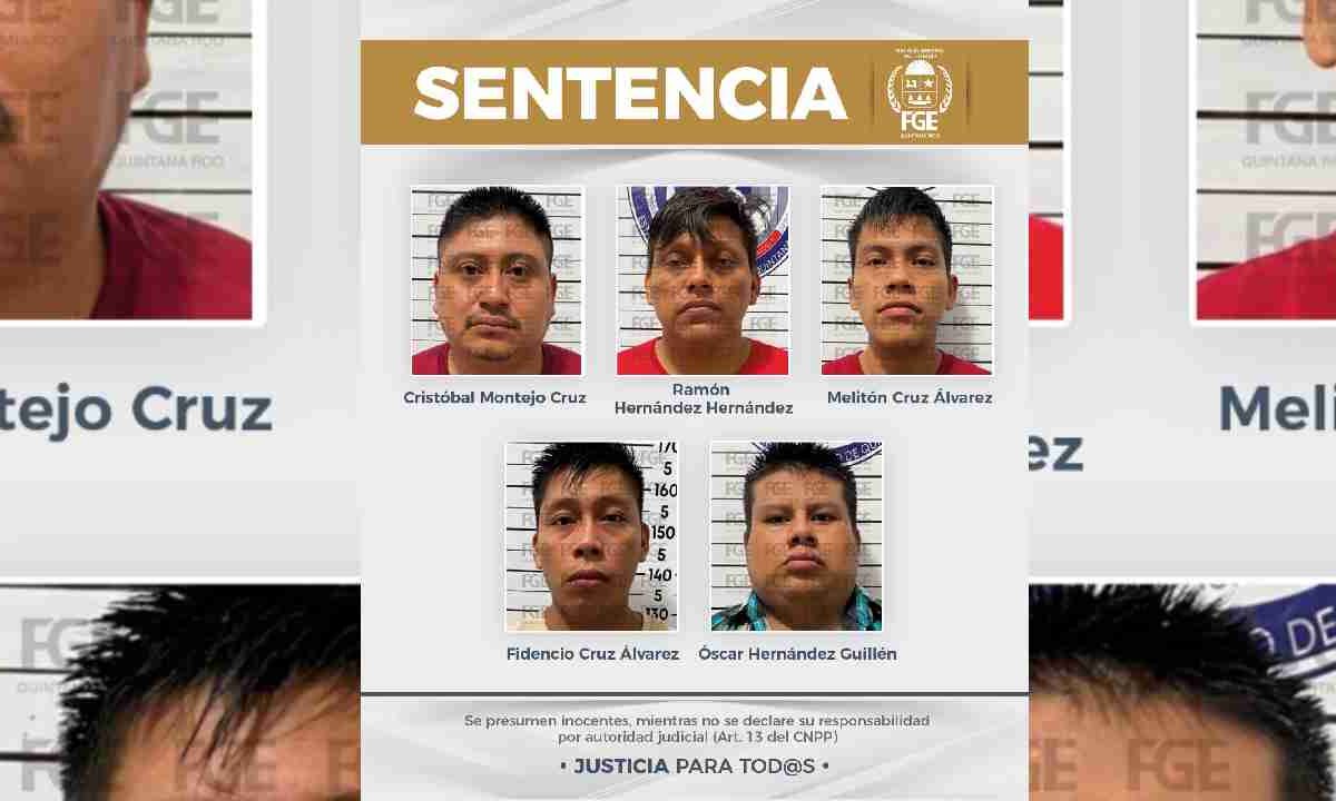 Sentencian a cinco por homicidio.