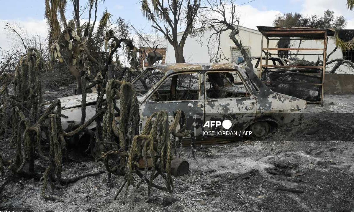 Miles regresan a casa tras incendios en España.