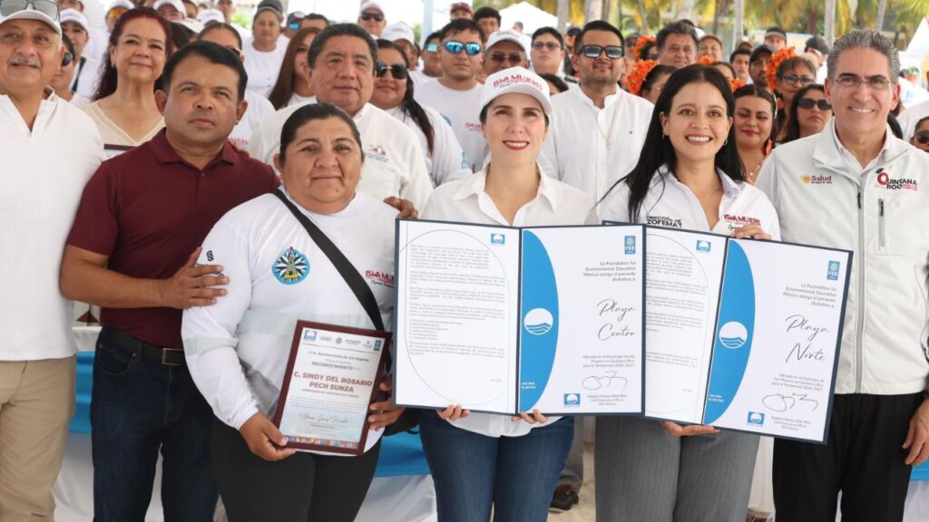 Isla Mujeres obtiene Blue Flag 2026 para playas Norte y Centro