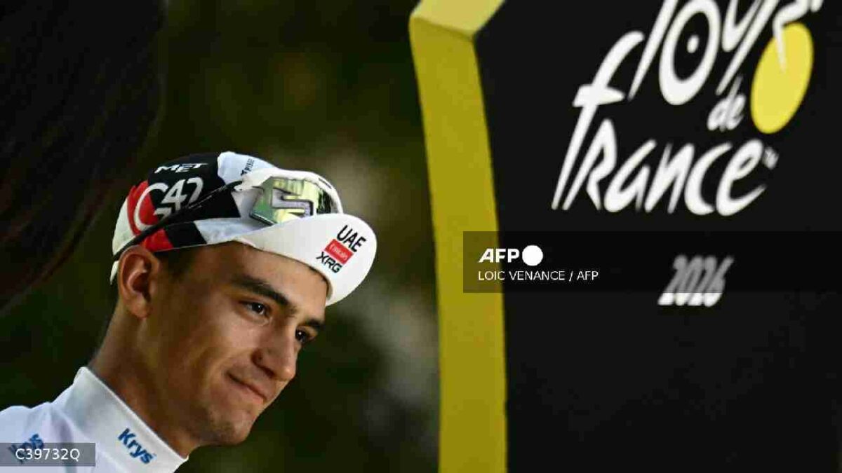 Isaac del Toro es el tercer lugar de la clasificación general del Tour de Francia 2026.
