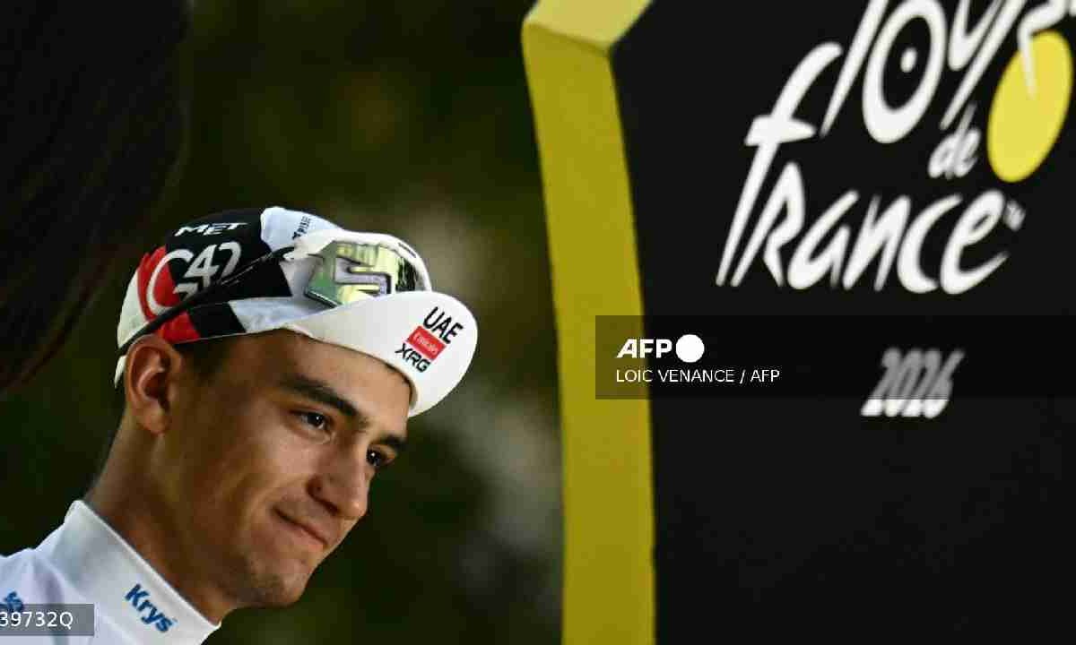 Isaac del Toro es el tercer lugar de la clasificación general del Tour de Francia 2026.