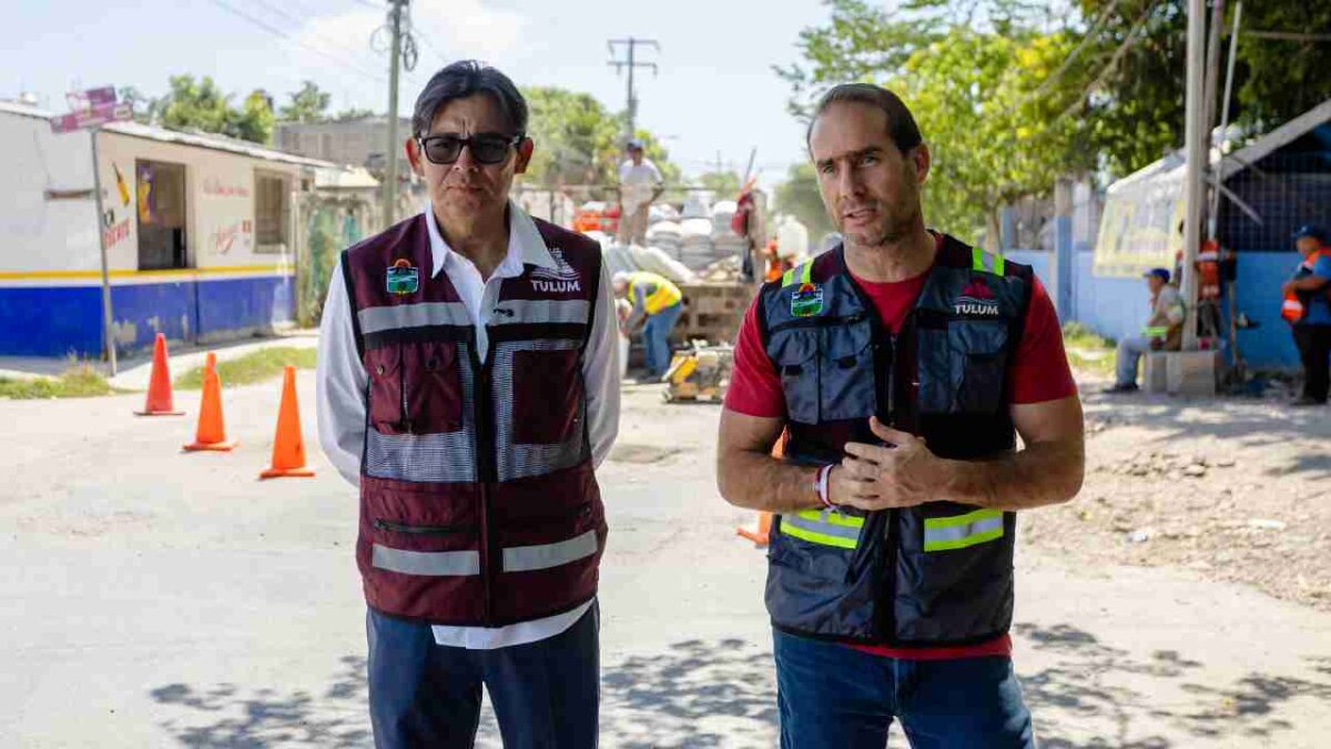 Jornada de bacheo en Tulum.