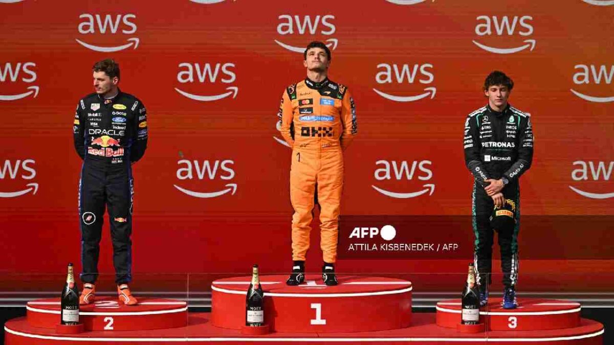 Lando Norris se llevó el GP de Hungría.