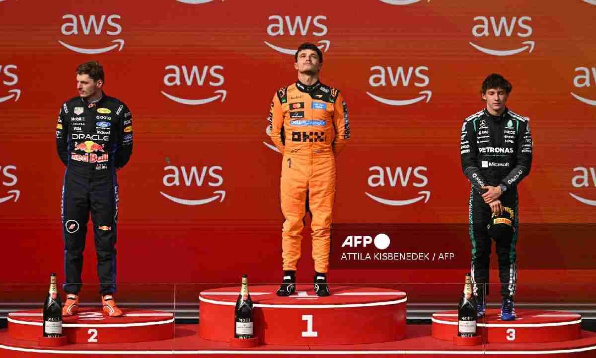 Lando Norris se llevó el GP de Hungría.