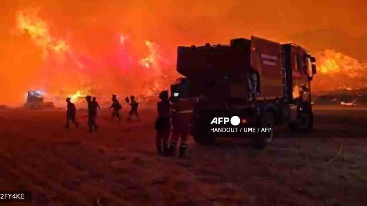 Incendios forestales en Madrid.