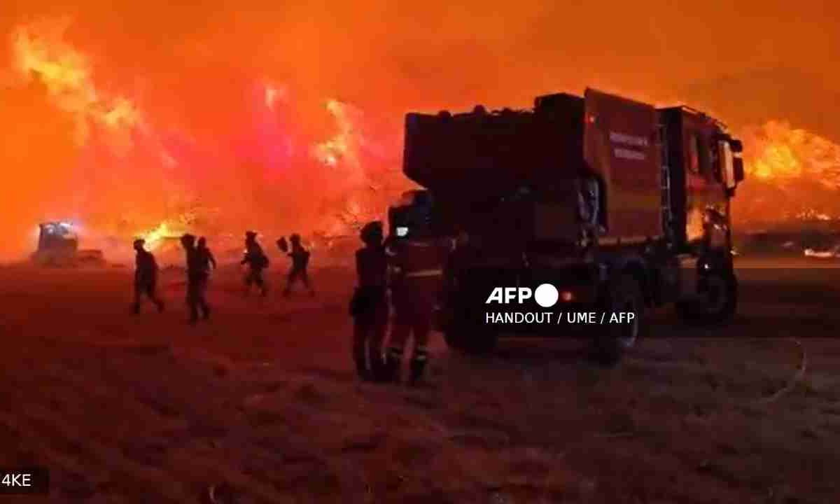 Incendios forestales en Madrid.
