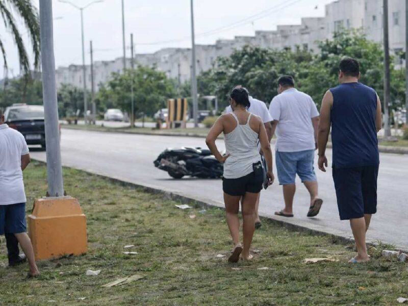 Motociclista pierde la vida durante un accidente registrado la mañana del domingo en Cancún