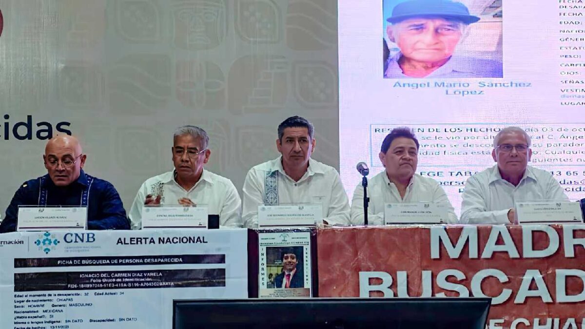 Raciel López destacó el trabajo para buscar a personas no localizadas.