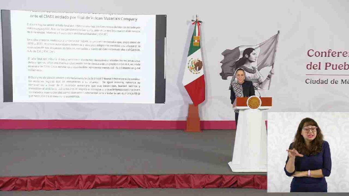 Sheinbaum dijo que en 30 días hablará más a fondo del caso Vulcan.