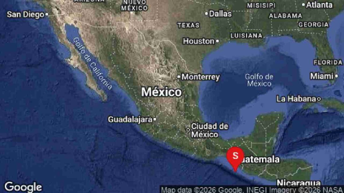 Temblor hoy en Chiapas.