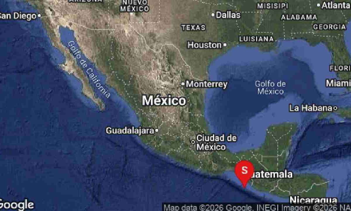 Temblor hoy en Chiapas.