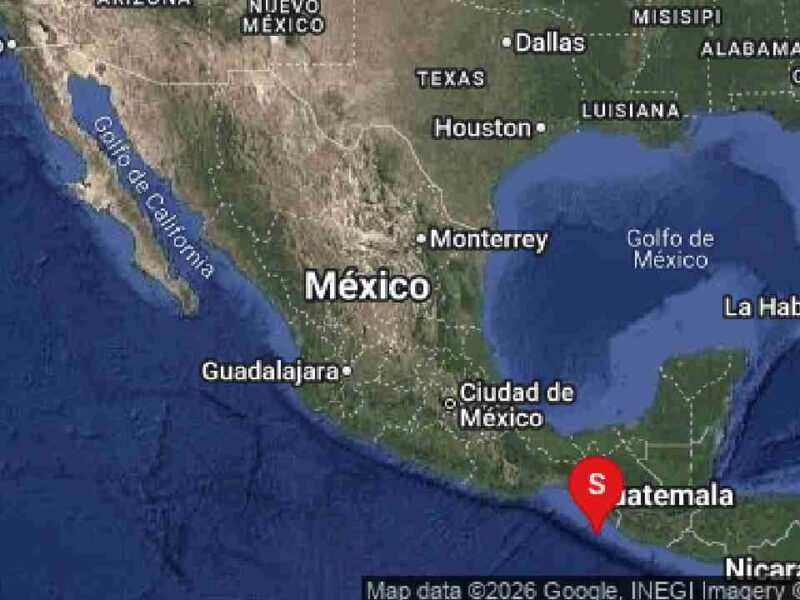 Temblor hoy: informa el SSN un sismo preliminar de 6.8 grados en Chiapas; se percibe en zonas de la CDMX