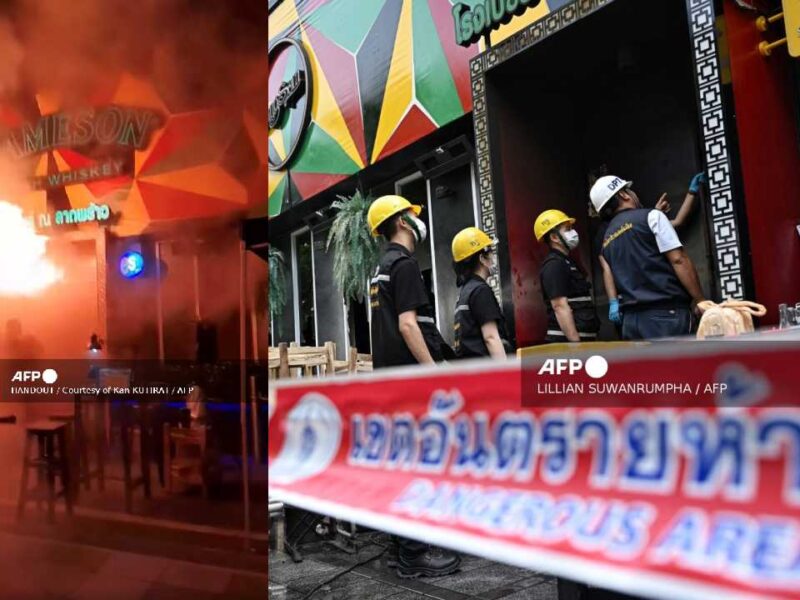 Tragedia en Bangkok: incendio en un bar deja al menos 28 muertos (video)