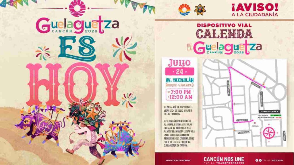 ¡Atención! Estas calles estarán cerradas a partir de hoy en la tarde en Cancún
