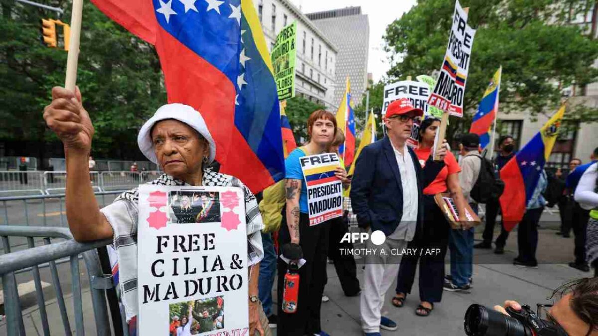 Nicolás Maduro compareció hoy.