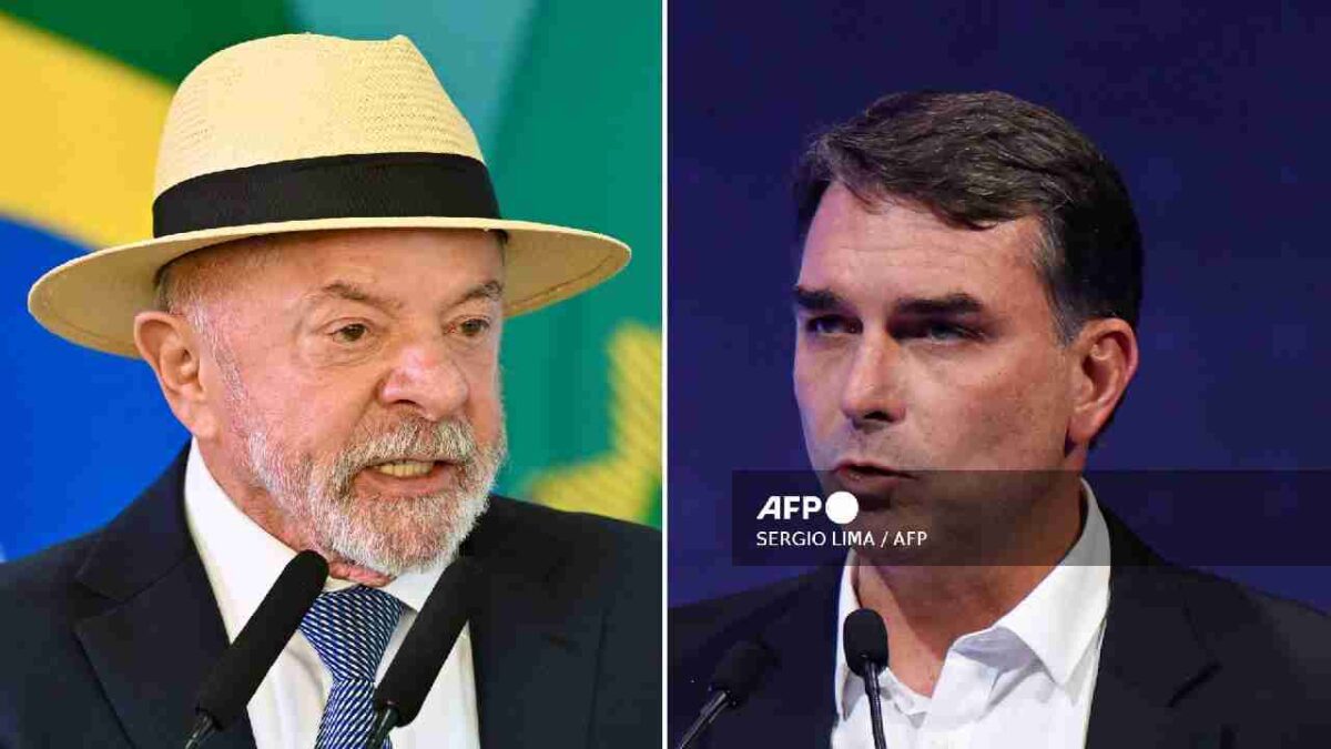 Lula y Flávio Bolsonaro buscan la presidencia-.