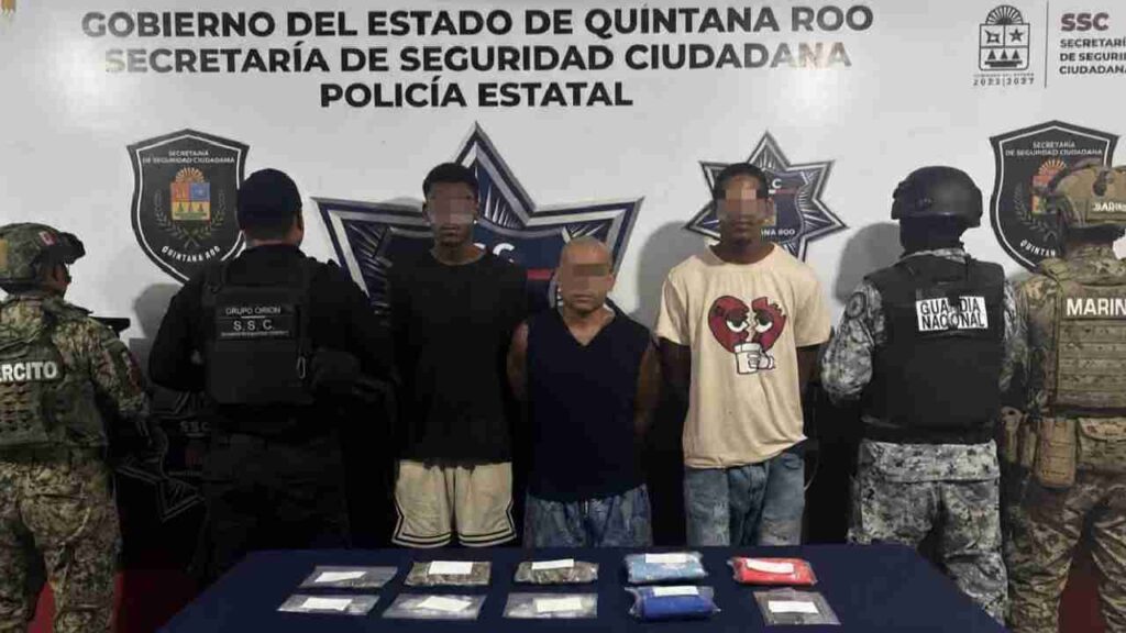 Caen 3 cubanos con drogas.