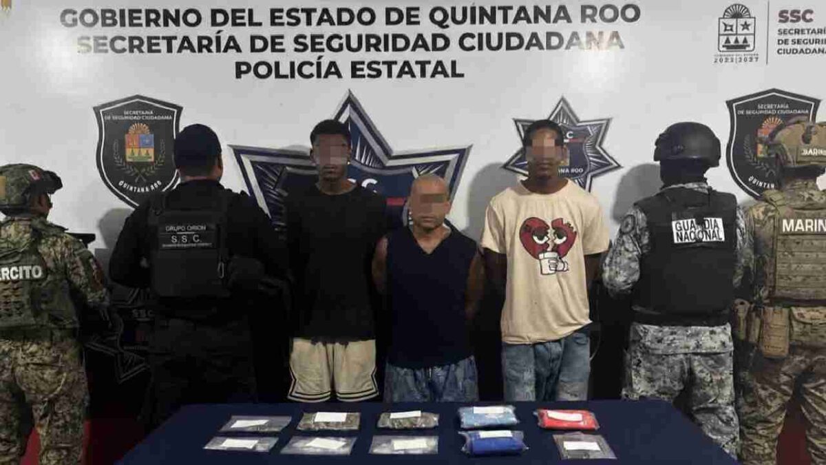 Caen 3 cubanos con drogas.
