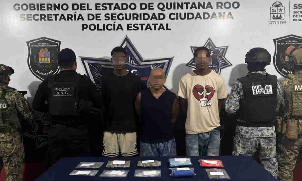 Caen 3 cubanos con drogas.