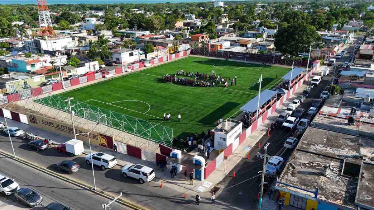 Así luce la cancha.