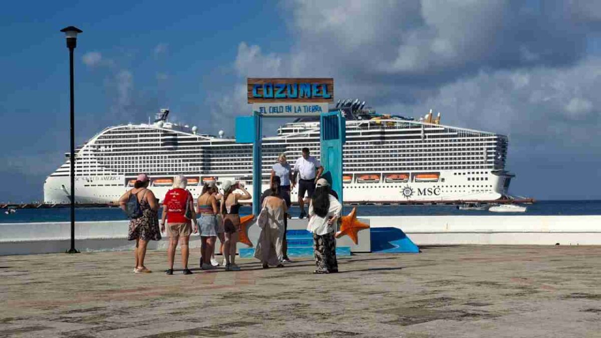 Crece el arribo de cruceros a Cozumel.