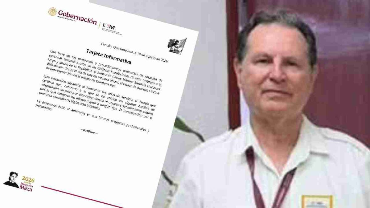 Descarta INM indagatoria contra ex delegado en Quintana Roo.