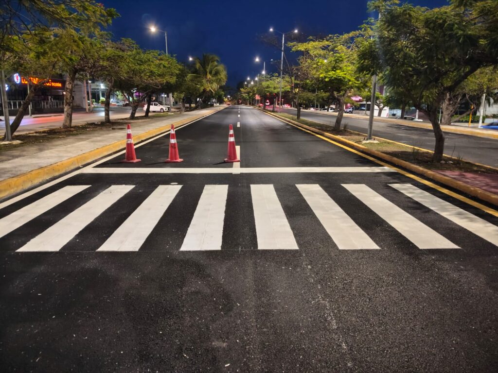 Rehabilitación del bulevard Luis Donaldo Colosio en Cancún concluirá este mes