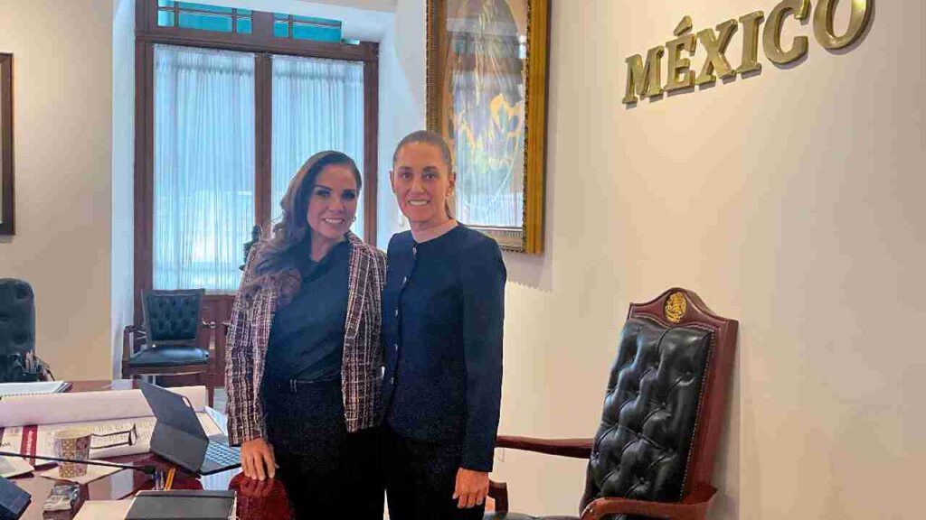 Mara Lezama refuerza con la presidenta Claudia Sheinbaum estrategia para atender la temporada el sargazo