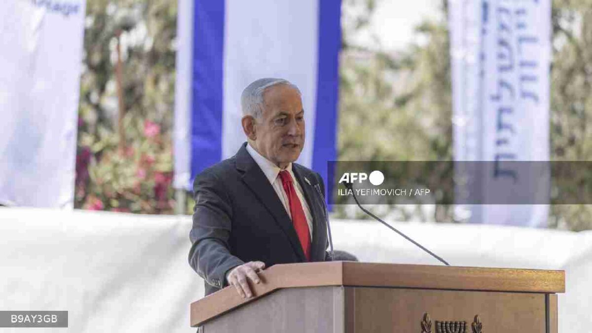 El primer ministro israelí, Benjamin Netanyahu FIJA SU POSICIÓN.
