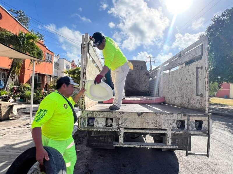 Retiran casi 2 mil m3 de tiraderos clandestinos en Cancún
