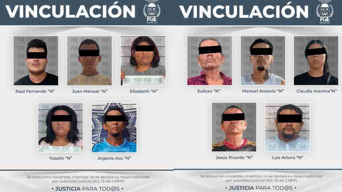 Vinculan a proceso a 10 por narcomenudeo.